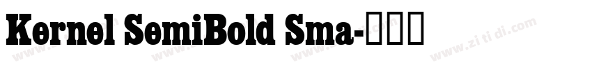 Kernel SemiBold Sma字体转换